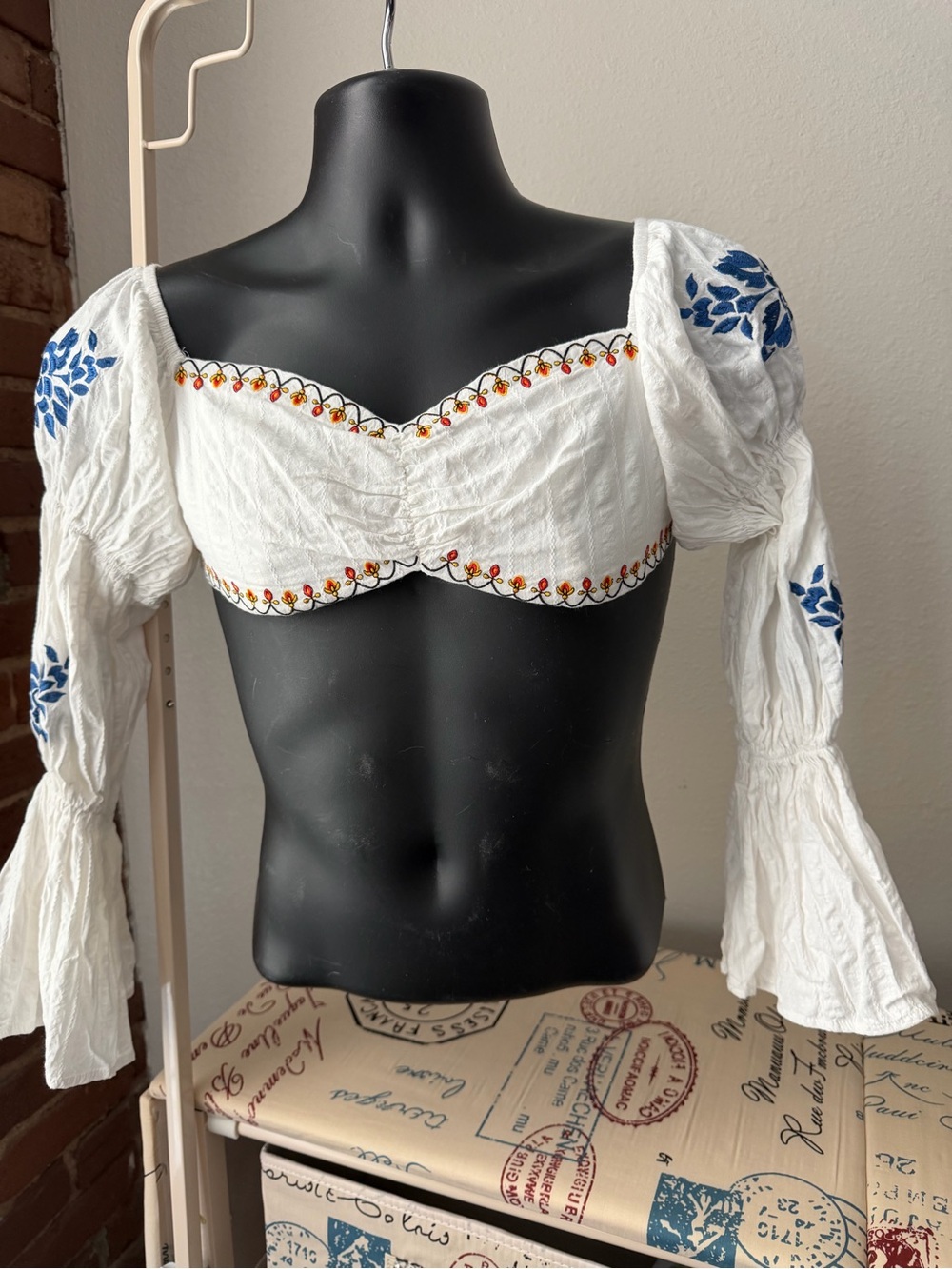 SHEIN 100% cotton Bohemian Festival Top